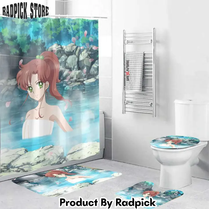 Sailor moon girls hot spring sailor jupiter makoto kino combo bathroom set   rp0205744